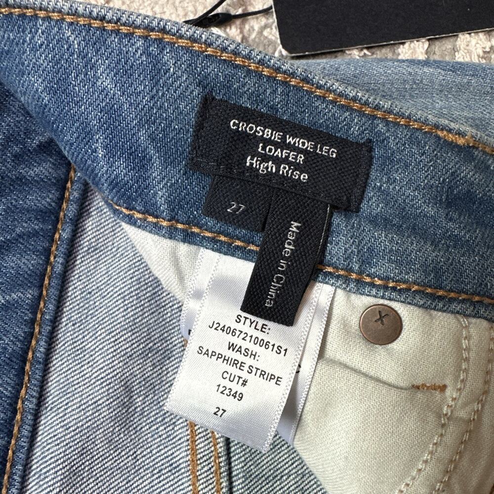 NWT Veronica Beard Blue Striped Flare Jeans - Picture 7 of 12